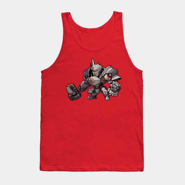 Overwatch - 16-Bit Reinhardt Tank Top by wyckedguitarist